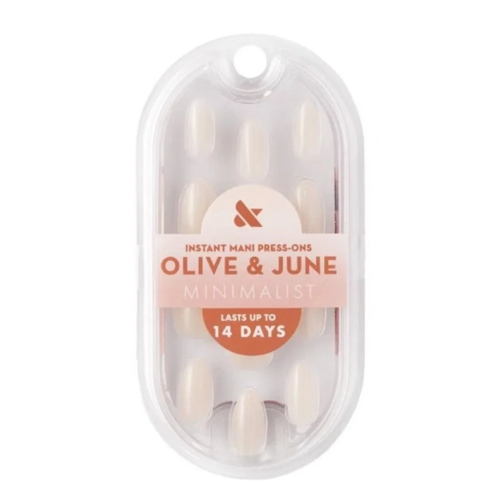Olive & June Minimalist Press-On Nails Medium Round Milky Syrup Gradient 32ct
